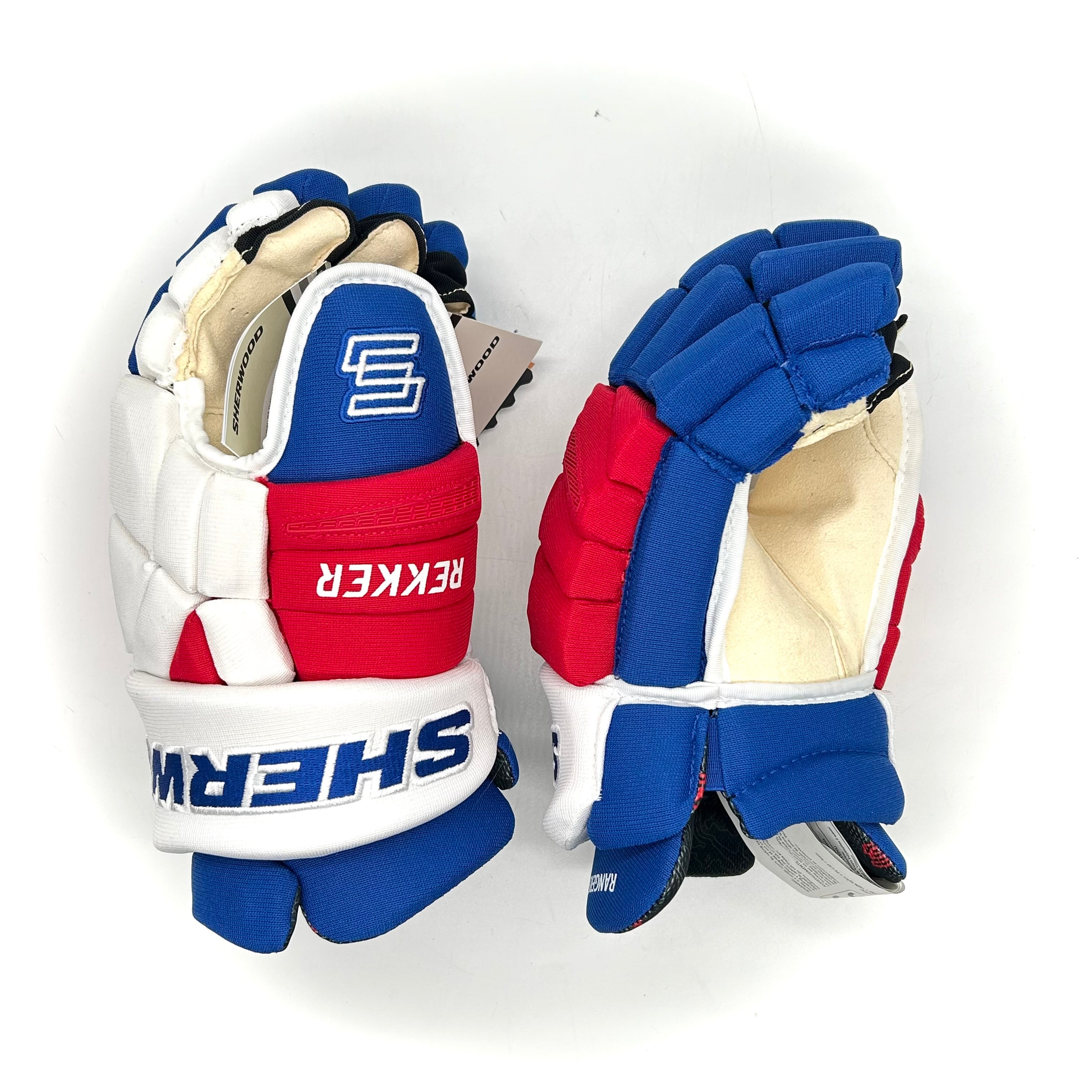 Gant Sherwood Rekker Legend Pro – NHL Pro Stock – Paume Pro – Rangers de New York (Rouge/Blanc/Bleu)
